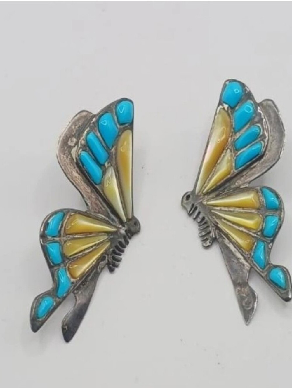 Zuni Sterling Butterfly earrings
